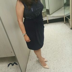 Brand new dress. En focus studio.Navy with tags.